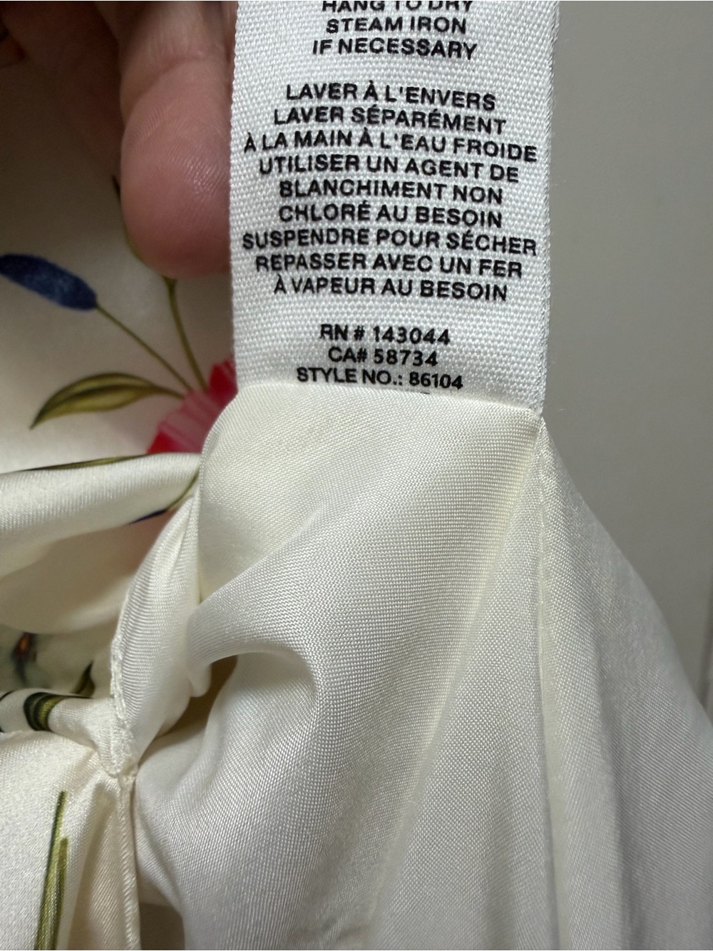 Avec Les Filles Ivory Floral Maxi skirt XL belted NWT - Picture 11 of 11